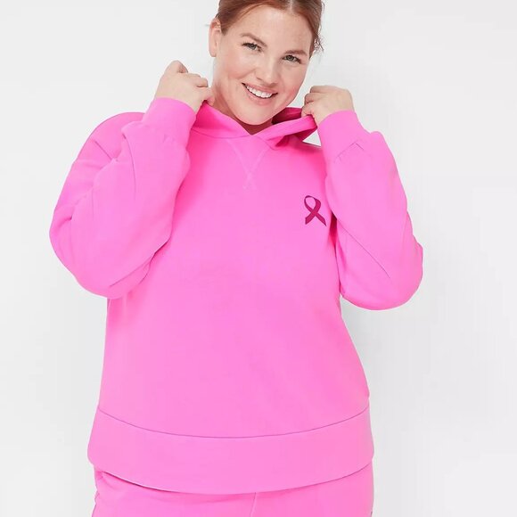 Lane Bryant Livi Breast Cancer Awareness Hoodie NWT Size 18/20 - Picture 1 of 6